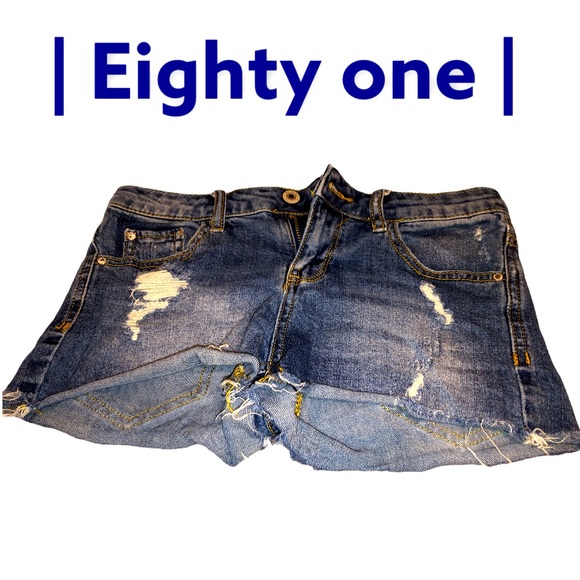 Blue denim shorts - Picture 2 of 3